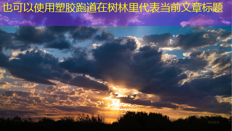 塑胶跑道在树林里